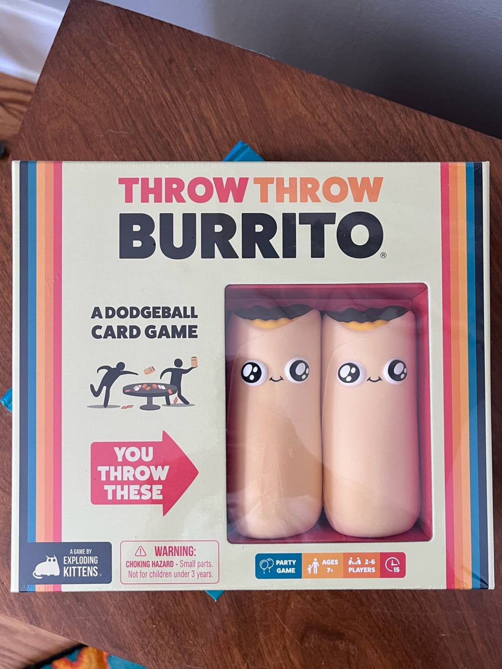 Throw Throw Burrito Dodgeball Card Game - Beige Plush Burritos